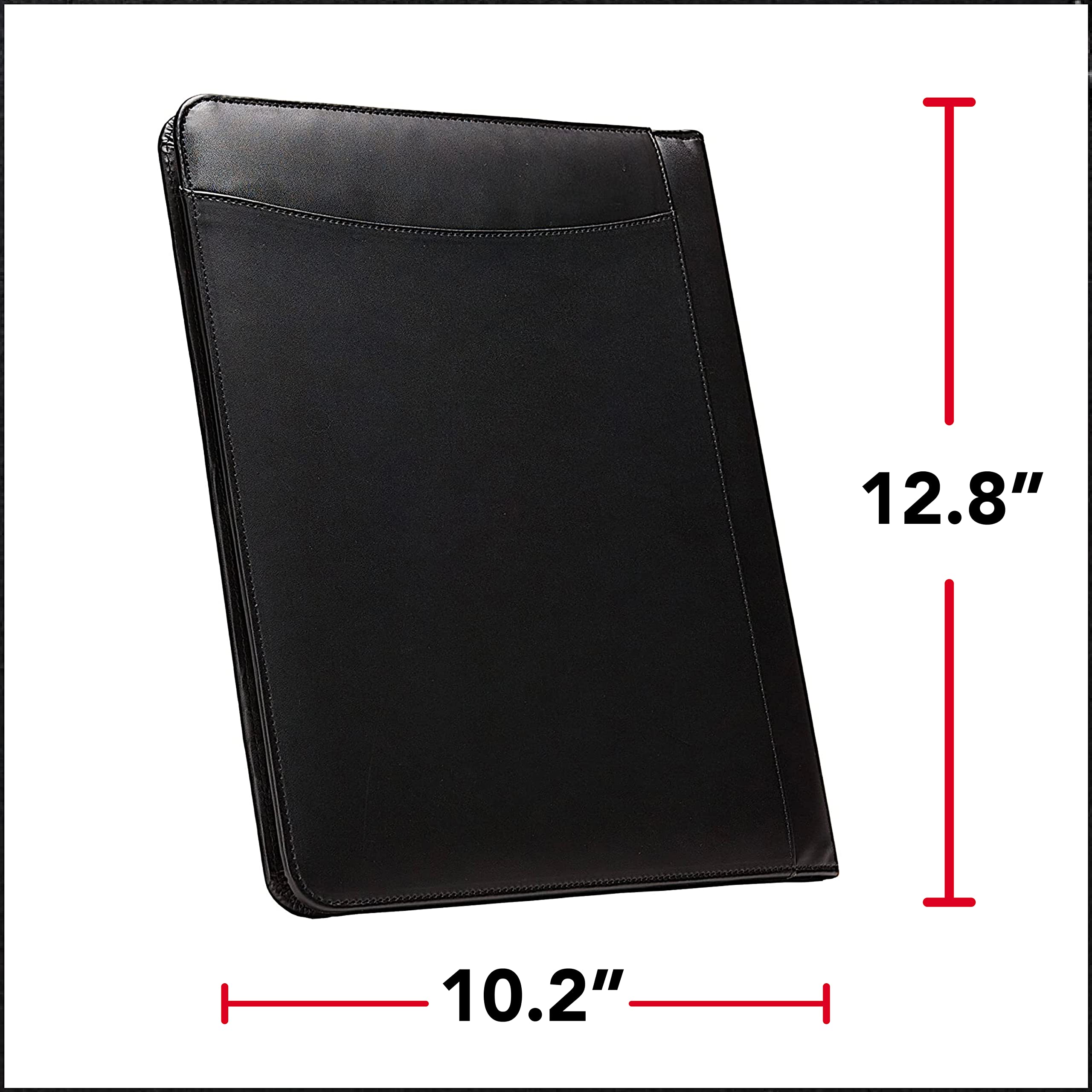 Case-it Business Meeting Padfolio | Professional Portfolio with Letter Size Writing Pad, Black (PAD-20) - Image 6