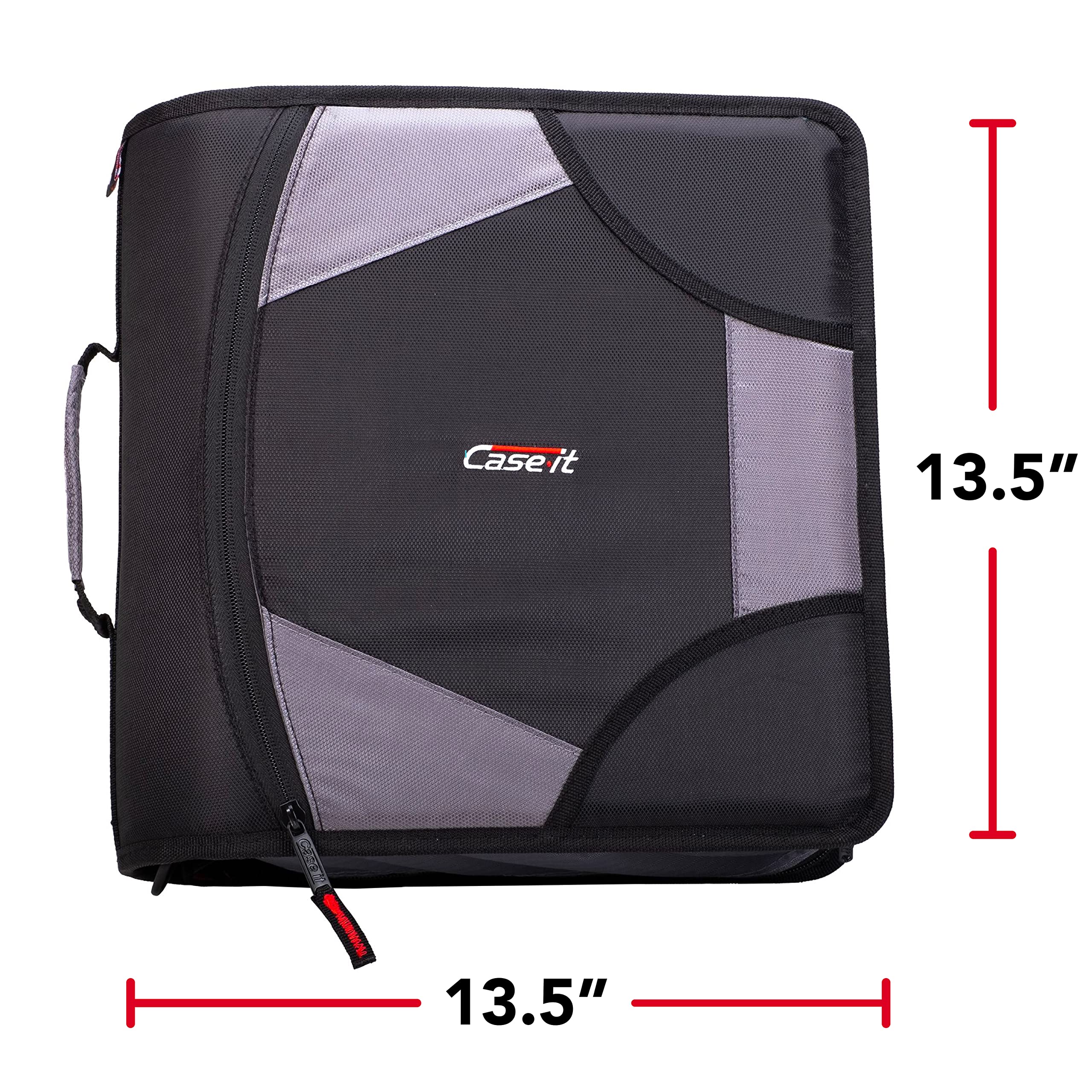 Case-it King Sized Binder 4-Inch D-Ring Jet Black | 800 Sheet Capacity | 5 Subject File Folder | With Shoulder Strap | Pack of 4 - Image 6