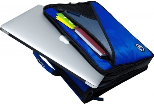 Case-it Universal Zipper Binder | 2-Inch O-Rings, 13-Inch Laptop/Tablet Padded Pocket, 400 Sheet Capacity, Multiple Storage Pockets & Shoulder Strap | School & Office Organizer | LT-007 Purple - Image 3