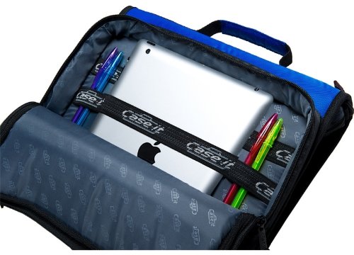 Case-it Universal Zipper Binder | 2-Inch O-Rings, 13-Inch Laptop/Tablet Padded Pocket, 400 Sheet Capacity, Multiple Storage Pockets & Shoulder Strap | School & Office Organizer | LT-007 Purple - Image 5